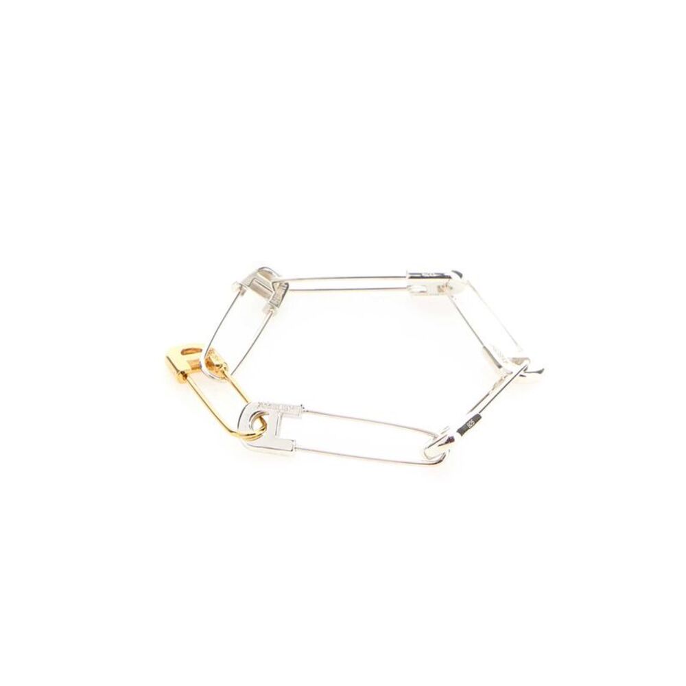 Ambush Men Two-Tone Metal A Safety Pin Link Bracelet - Picture 2 of 2
